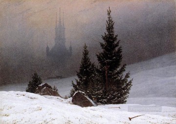 snow Landscape 1811 Romantic Caspar David Friedrich Oil Paintings